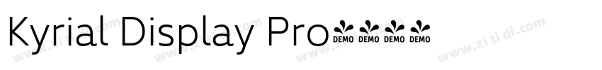 Kyrial Display Pro字体转换